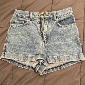 American Apparel size 27 high waisted denim shorts